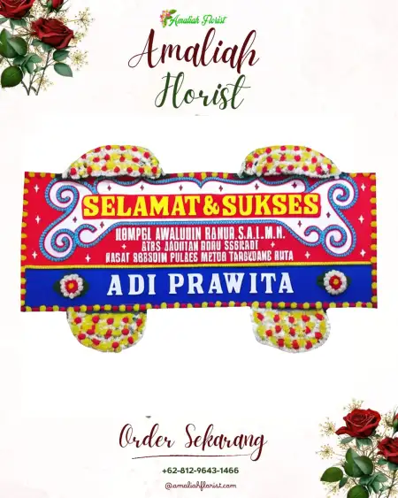 Papan Bunga Ucapan Selamat Malaka Sari